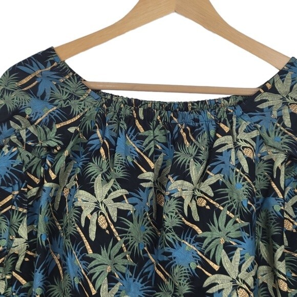 NEW Petersyn Lily Off The Should Long Sleeve Print Top, Medium, New With Tags - Picture 3 of 13